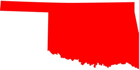 Oklahoma Map Silhouette | Free vector silhouettes