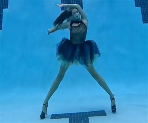 Wednesday's Dance Moves Performed Underwater