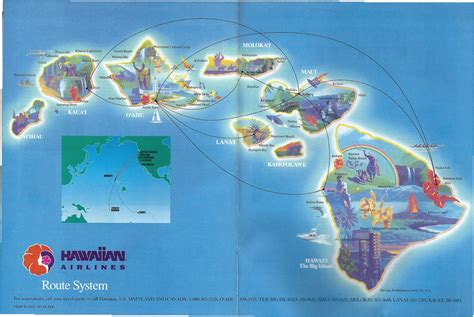 Hawaiian route system, 1996 | The Hawaiian Airlines route sy… | Flickr