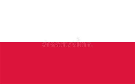 Flag of Poland in Official Proportions and Colors, Vector Stock Illustration - Illustration of ...