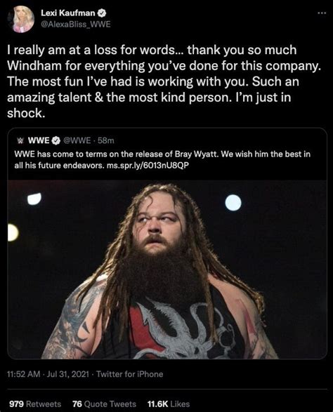 WWE: Alexa Bliss and Braun Strowman React to Bray Wyatt Release