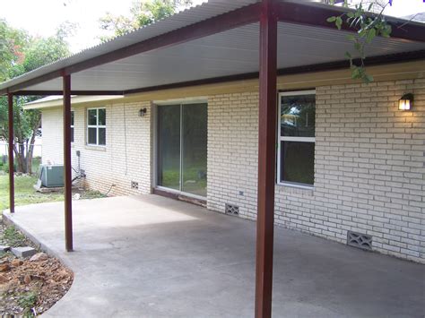 Custom Steel Porch Steel Awning Cover New Braunfels San Antonio TX