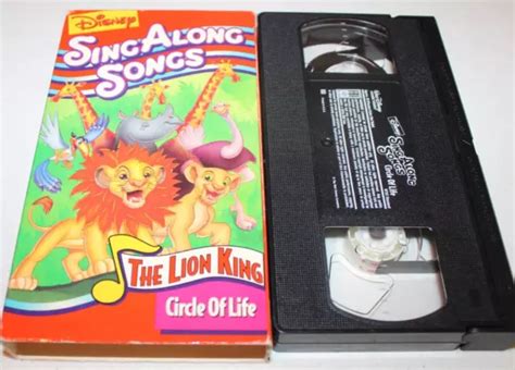 DISNEY SING-ALONG-SONGS THE Lion King: Circle of Life (VHS, 1994 ...