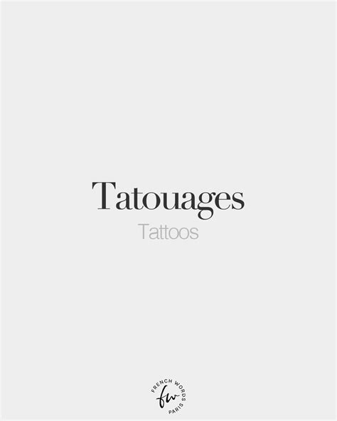 Details more than 79 french word tattoos and meanings best - in.coedo.com.vn