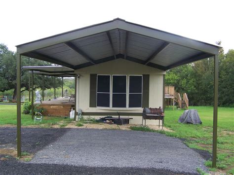 Mobile Home Metal Roof Awning Carport La Vernia