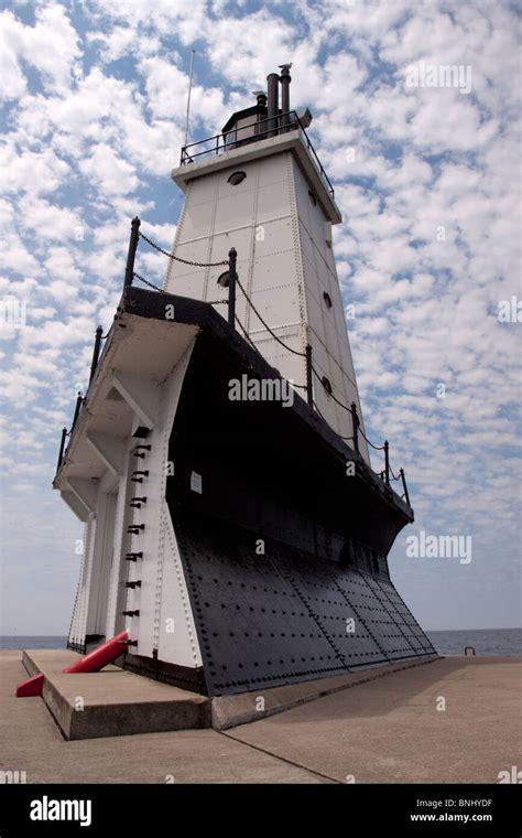 Ludington Lighthouse in Ludington, Michigan Stock Photo - Alamy