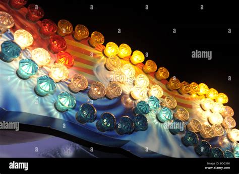 Fairground lights Stock Photo - Alamy