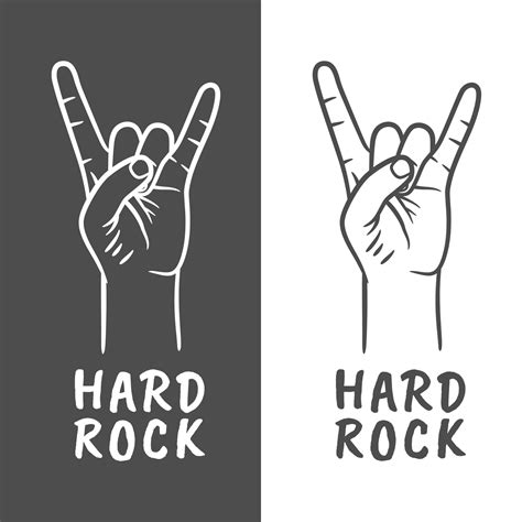 Rock n roll or Heavy metal hand gesture 6033449 Vector Art at Vecteezy