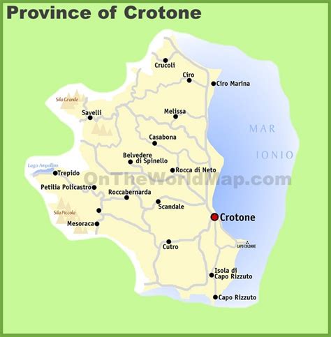 Province of Crotone map