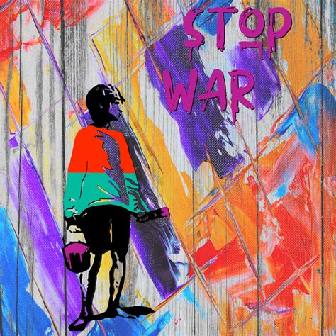 Stop War Boy Graffiti Free Stock Photo - Public Domain Pictures