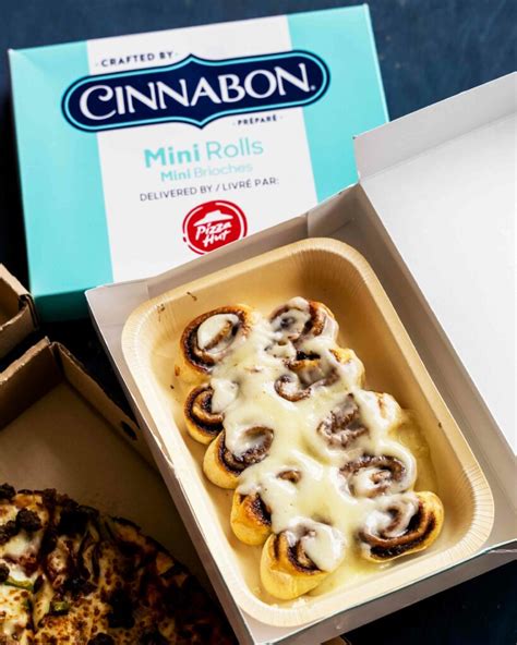 Pizza Hut delivers new Cinnabon Mini Rolls - Foodgressing