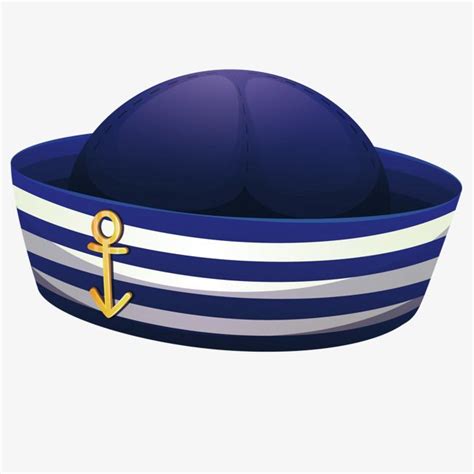 Sailor Cap PNG Picture, Vector Sailor Cap, Hat, Stripe, Naval Wind PNG ...