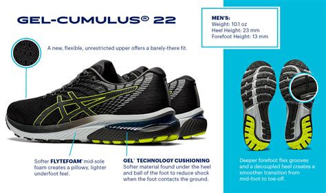 Men's Gel-Cumulus 22 - White and Black | Run Republic