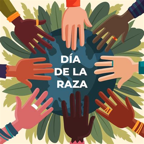 Free Vector | Flat illustration for spanish dia de la raza celebration