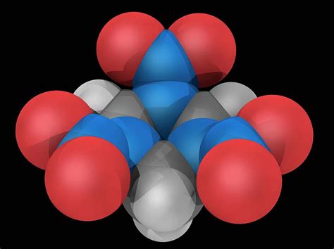 Rdx Explosive Molecule Photograph by Laguna Design/science Photo Library - Fine Art America