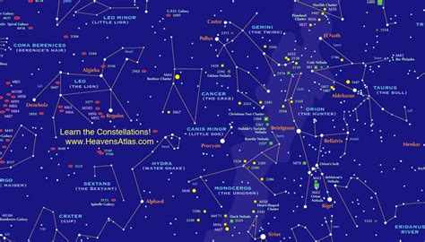 BEST Constellation Map on the market! www.HeavensAtlas.com | Constellation map, Constellations ...