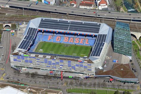 Luftbild Basel - Stadion St. Jakob-Park im Sportzentrum St. Jakob in Basel in der Schweiz