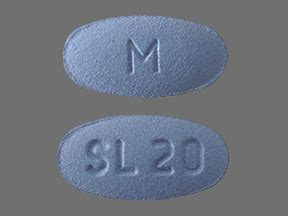M SL 20 Pill Images (Blue / Elliptical / Oval)