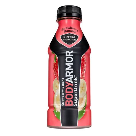 BodyArmor SuperDrink, Electrolyte Sport Drink, Strawberry Banana 16 Oz ...