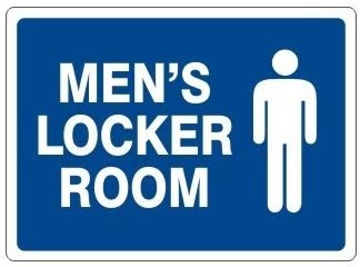 MEN'S LOCKER ROOM Sign - Safety Supply Warehouse