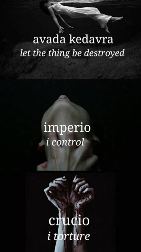 # Harry Potter # The Three Unforgivable curses | Harry potter aesthetic, Harry potter fandom ...