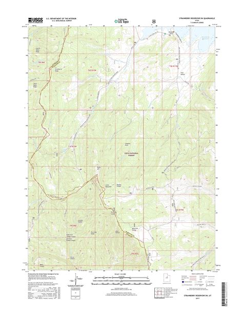 MyTopo Strawberry Reservoir SW, Utah USGS Quad Topo Map