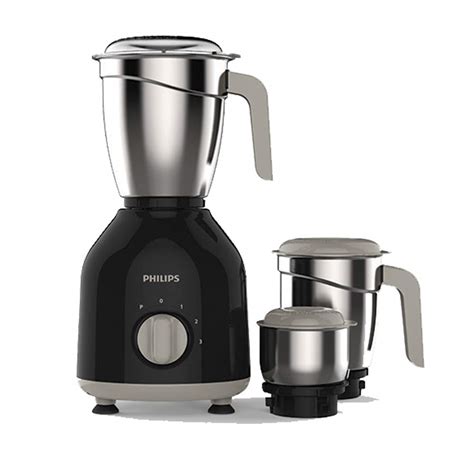 Philips HL7756/00 Mixer Grinder, 750W, 3 Jars (Black) - Kitchen Mela