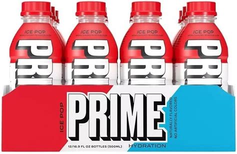 Prime Hydration Drink Ice Pop Flavor 16 oz Bottles 12 Pack - Walmart.com