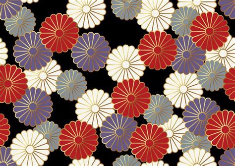 Seamless chrysanthemum pattern in the Japanese traditional style. 329754 Vector Art at Vecteezy