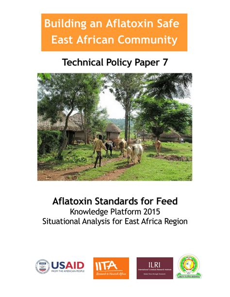 (PDF) Aflatoxin standards for feed. Building an Aflatoxin Safe East ...