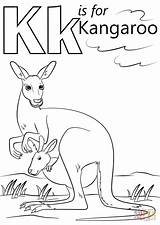 K is For Kangaroo coloring page  Free Printable Coloring Pages sketch template