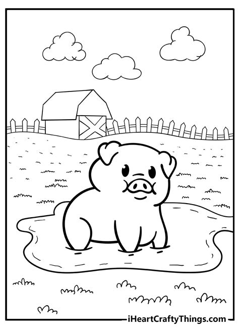 Farm Animals And Coloring Pages