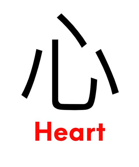 Heart in Chinese Digital Art by Angela Tseng | Pixels