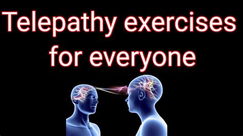 Telepathy exercises for everyone - telepathy frequency - YouTube