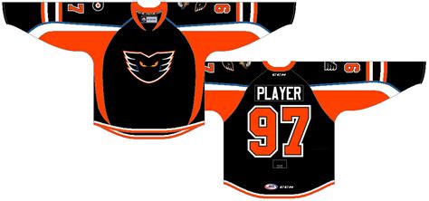 Lehigh Valley Phantoms Uniform - Road Uniform - American Hockey League ...