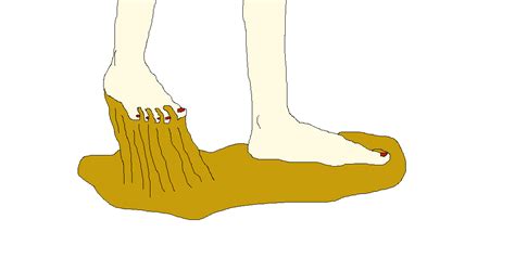 Sadie's feet stuck in glue by ChipmunkRaccoonOz on DeviantArt