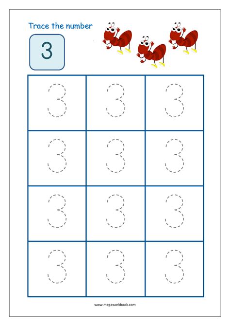 Number 1 Tracing Worksheet