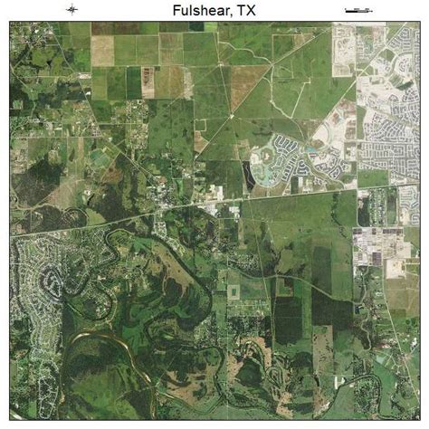 Aerial Photography Map of Fulshear, TX Texas