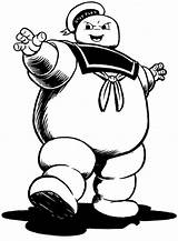 Ghostbusters Stay Puft Marshmallow Man Coloring Pages Sketch Page sketch template