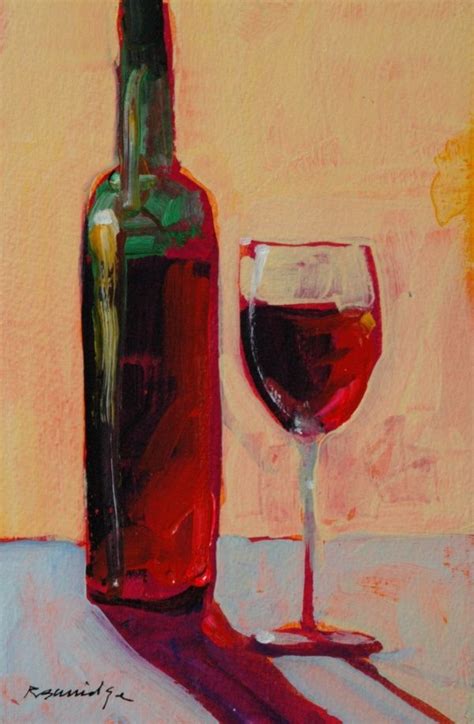 40 Abstract Acrylic Painting Ideas - Bored Art | Wine painting, Wine bottle drawing, Wine art