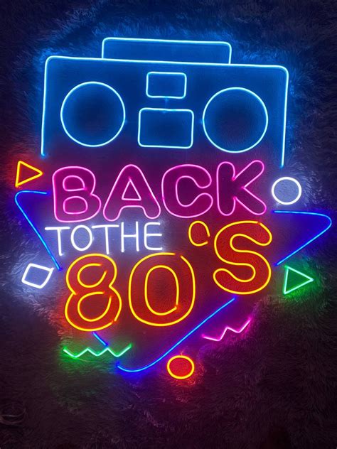 Retro Led Sign, Retro Neon Sign, Wall Decor, Back to the 80s Led Light ...