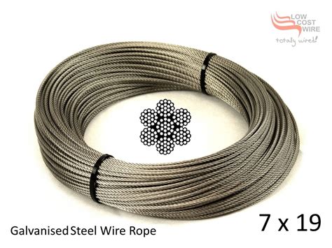 5.0mm 7x19 G2070 Galvanised Steel Wire Rope for Lifting and Rigging