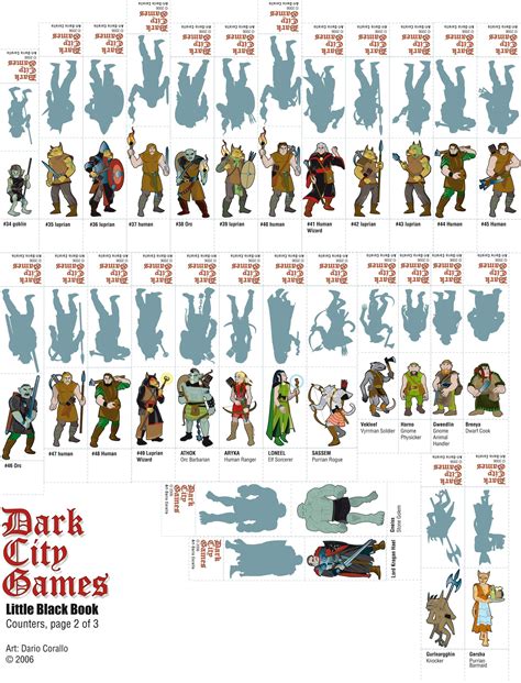 Dungeons And Dragons Printable Miniatures