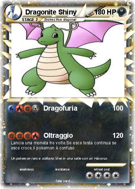 Pokémon Dragonite Shiny - Dragofuria - My Pokemon Card