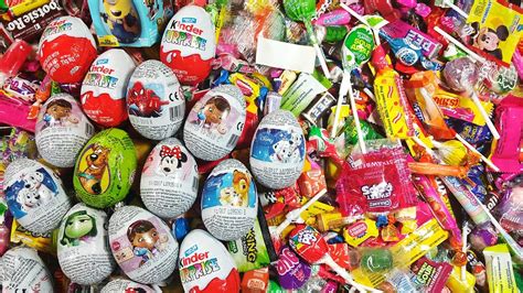 A lot of Candy New Organic Candies & Lots of Surprise Eggs - YouTube