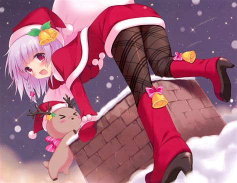 Cute Anime Girls Xmas or Christmas Wallpapers | Phi Stars