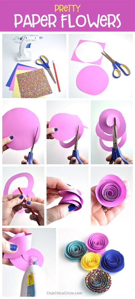 Pretty Paper Flower DIY | Club Chica Circle - where crafty is contagious