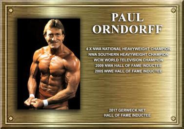 Paul Orndorff enters the GERWECK.NET Hall of Fame - Gerweck.net