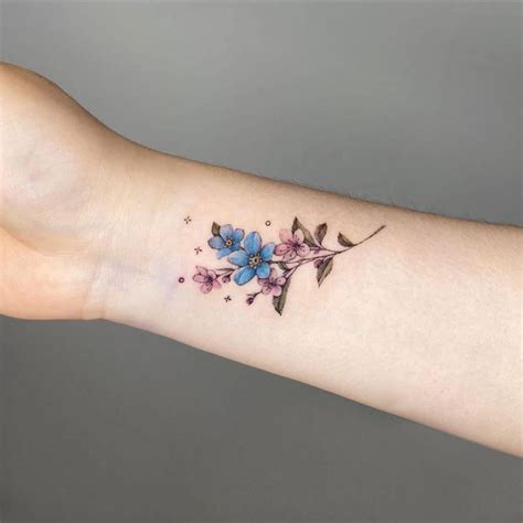 Top 61 Best Forget Me Not Tattoo Ideas - [2021 Information Guide]