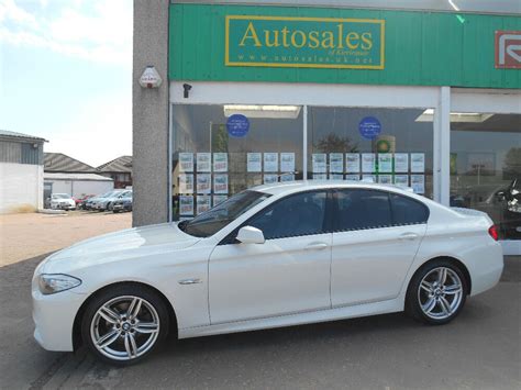 BMW 5 SERIES 520D M SPORT (white) 2013 | in Kirriemuir, Angus | Gumtree